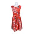 Unisex Wallis - Schiffon dress, size 38 - Red ()