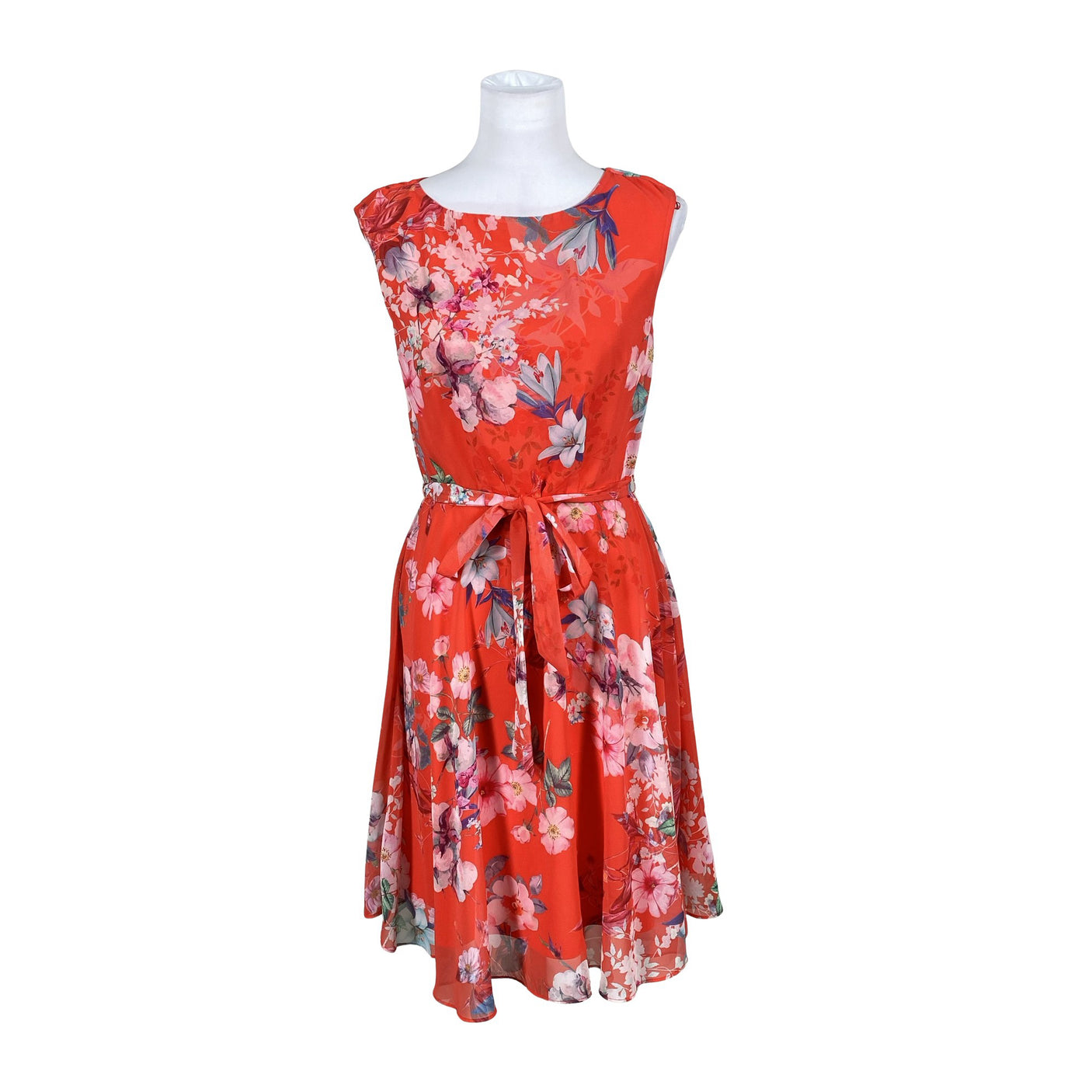 Unisex Wallis - Schiffon dress, size 38 - Red (1)
