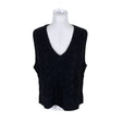 Unisex Mos Mosh - Knit vest, size 40 - Black ()