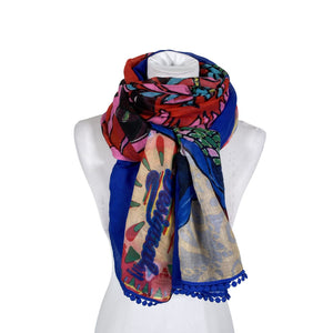 Unisex Desigual - Scarf, size Maxi - Blue (1)