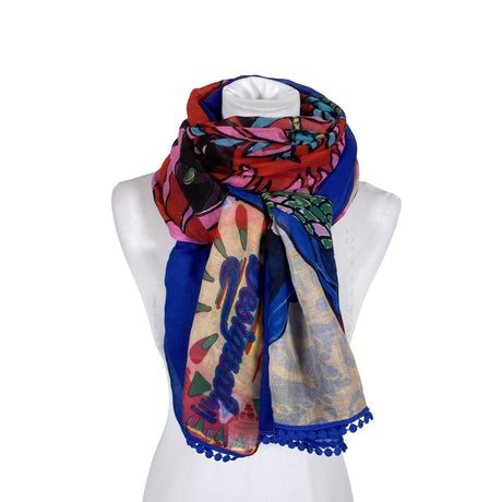 Unisex Desigual - Scarf, size Maxi - Blue ()