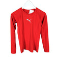 Unisex Puma - Sports shirt, long sleeve, size 158 - 164 - Red ()