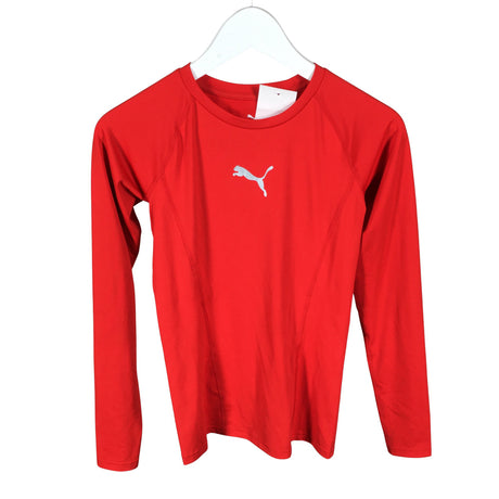 Unisex Puma - Sports shirt, long sleeve, size 158 - 164 - Red ()