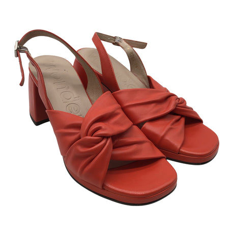 Unisex Wonders - Heeled sandals, size 36 - Red (2)