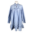 Unisex Knowledge Cotton Apparel - Dress, size 34 - Light blue ()