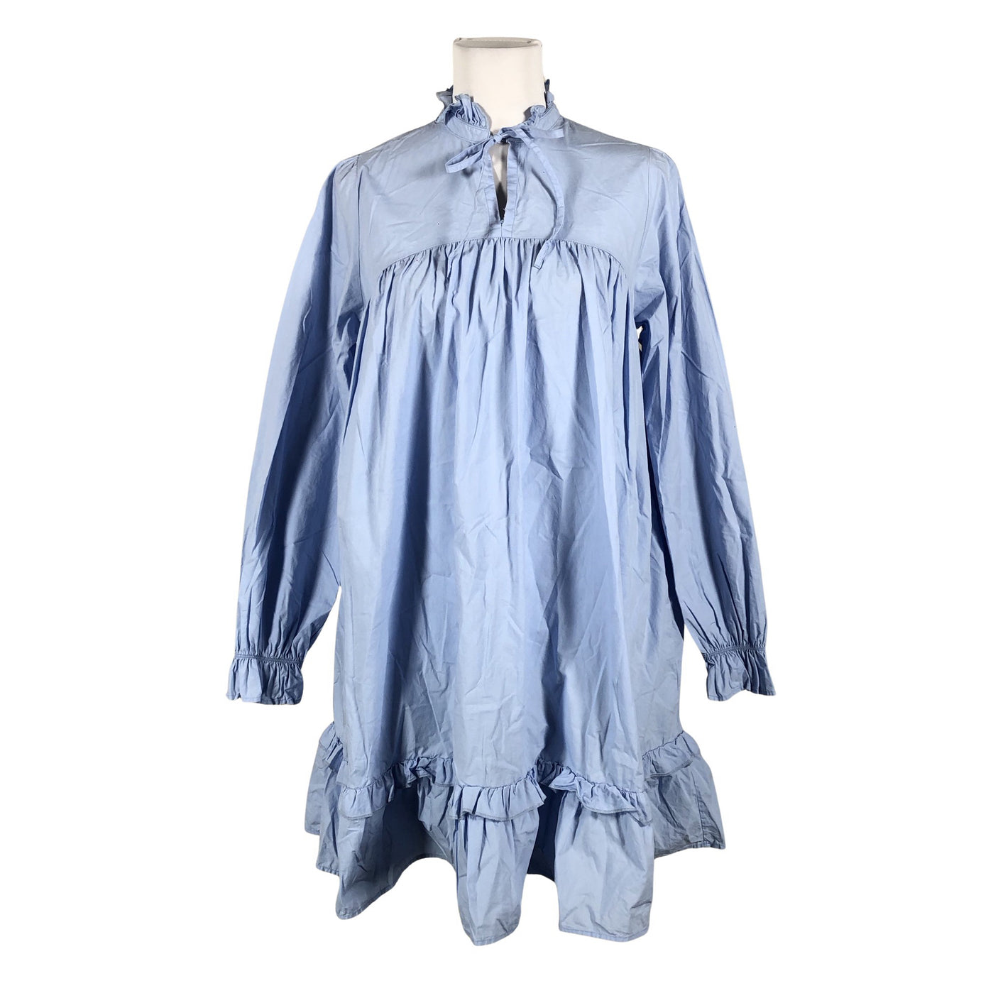 Unisex Knowledge Cotton Apparel - Dress, size 34 - Light blue (1)
