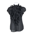 Unisex Saint Tropez - Short-sleeved blouse, size 36 - Black ()