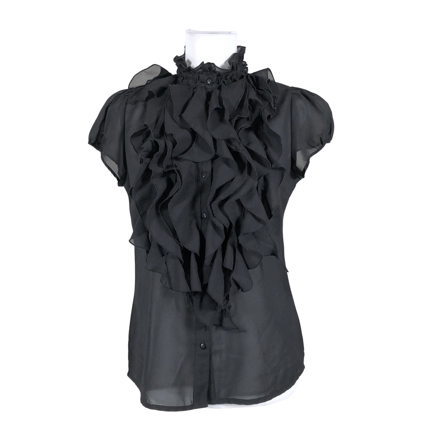 Unisex Saint Tropez - Short-sleeved blouse, size 36 - Black (1)