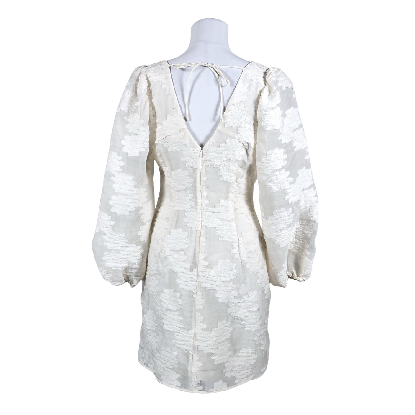 Unisex Samsoe&Samsoe - Schiffon dress, size 38 - Natural white (2)