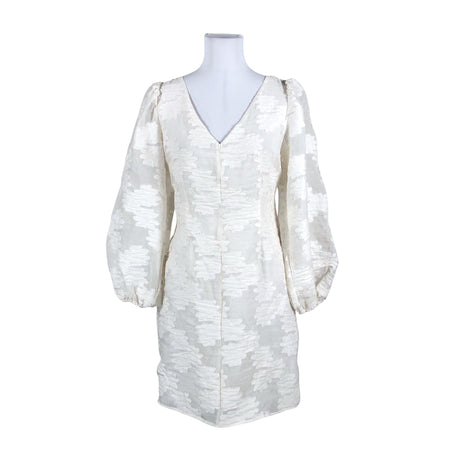 Unisex Samsoe&Samsoe - Schiffon dress, size 38 - Natural white ()