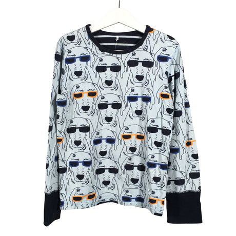 Unisex Polarn O. Pyret - Tricot shirt, size 122 - 128 - Light blue ()