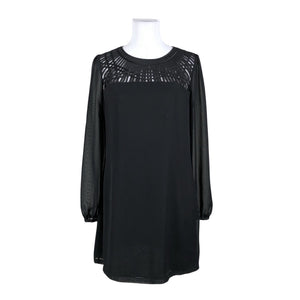 Unisex Ted Baker - Schiffon dress, size 40 - Black (1)