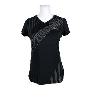 Unisex Asics - Sports shirt, short sleeve, size 40 - Black (1)