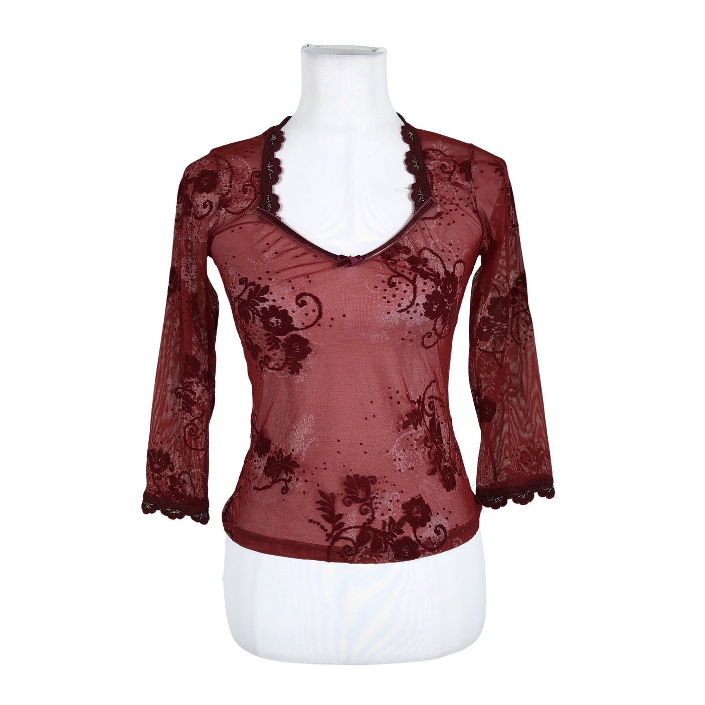 Unisex Sisley - Tricot shirt, size 34 - Red (1)
