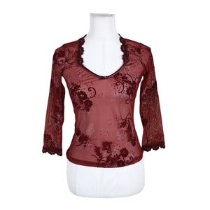 Unisex Sisley - Tricot shirt, size 34 - Red (1)
