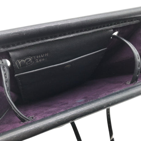 Unisex Handmade - Shoulder bag, size Midi - Black (2)
