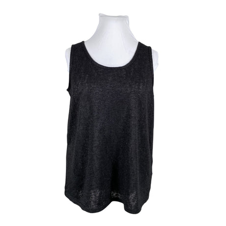 Unisex Zizzi - Tricot tank top, size 46 - Black ()