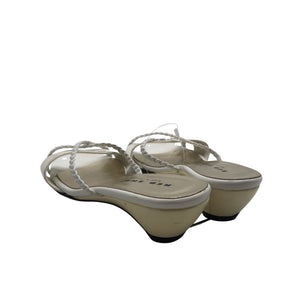 Unisex Red Shoe - Heeled sandals, size 37 - White (2)