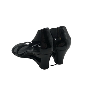 Unisex Red Shoe - Heeled sandals, size 37 - Black (2)