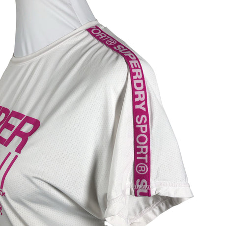 Unisex Superdry - Sports shirt, short sleeve, size 38 - White (2)