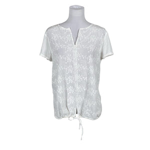 Unisex Opus - Short-sleeved blouse, size 38 - White (1)