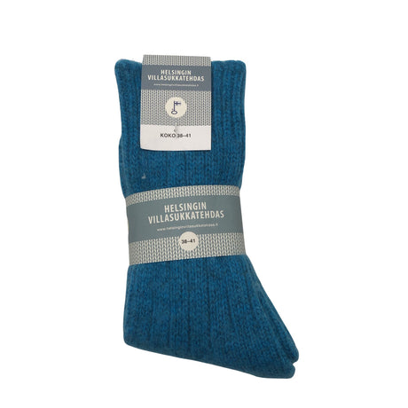 Unisex Helsingin Villasukkatehdas - Wool socks, size 38 - Blue ()
