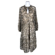 Unisex Ilse Jacobsen - Schiffon dress, size 36 - Brown ()