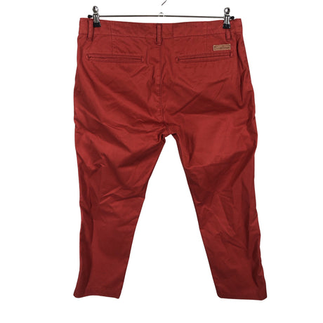 Unisex Knowledge Cotton Apparel - Chinos, size W34 - Red (2)