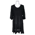 Unisex The Masai - Schiffon dress, size 38 - Black ()
