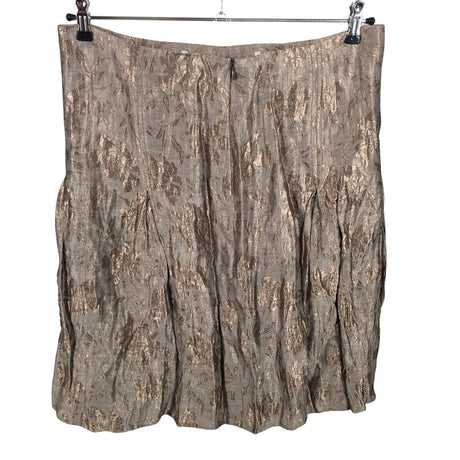 Unisex Taifun - Fabric skirt, size 42 - Brown (2)