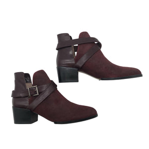 Unisex Sens-O - Ankle boots, size 38 - Wine red (1)