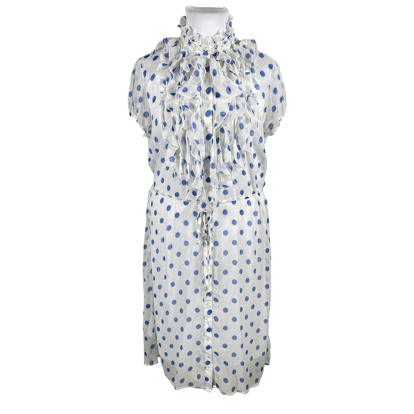 Unisex Saint Tropez - Schiffon dress, size 42 - Blue (1)