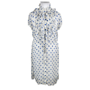 Unisex Saint Tropez - Schiffon dress, size 42 - Blue (1)