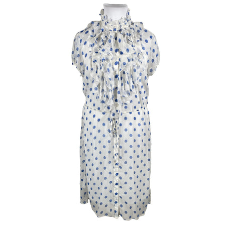 Unisex Saint Tropez - Schiffon dress, size 42 - Blue ()