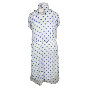 Unisex Saint Tropez - Schiffon dress, size 42 - Blue (2)