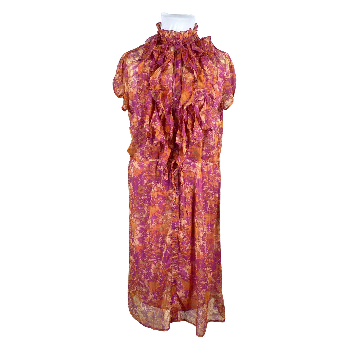 Unisex Saint Tropez - Schiffon dress, size 42 - Pink (1)
