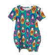 Unisex Versonpuoti - Tricot dress, size 140 - 146 - Turquoise ()