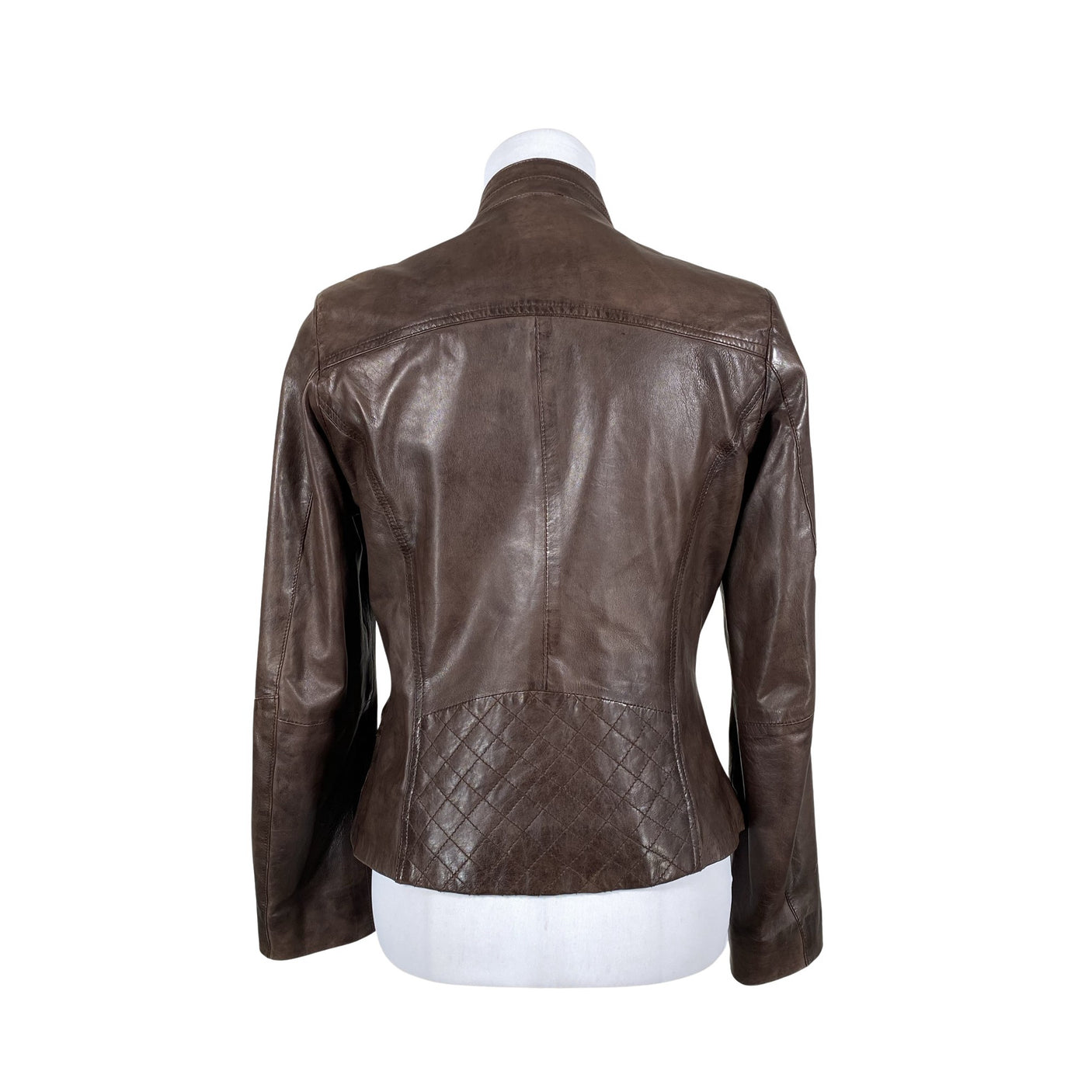 Unisex Saki - Leather jacket, size 36 - Brown (3)