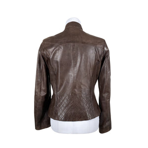 Unisex Saki - Leather jacket, size 36 - Brown (3)