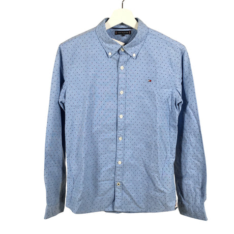 Unisex Tommy Hilfiger - Collared shirt, size 164 - 170 - Blue ()