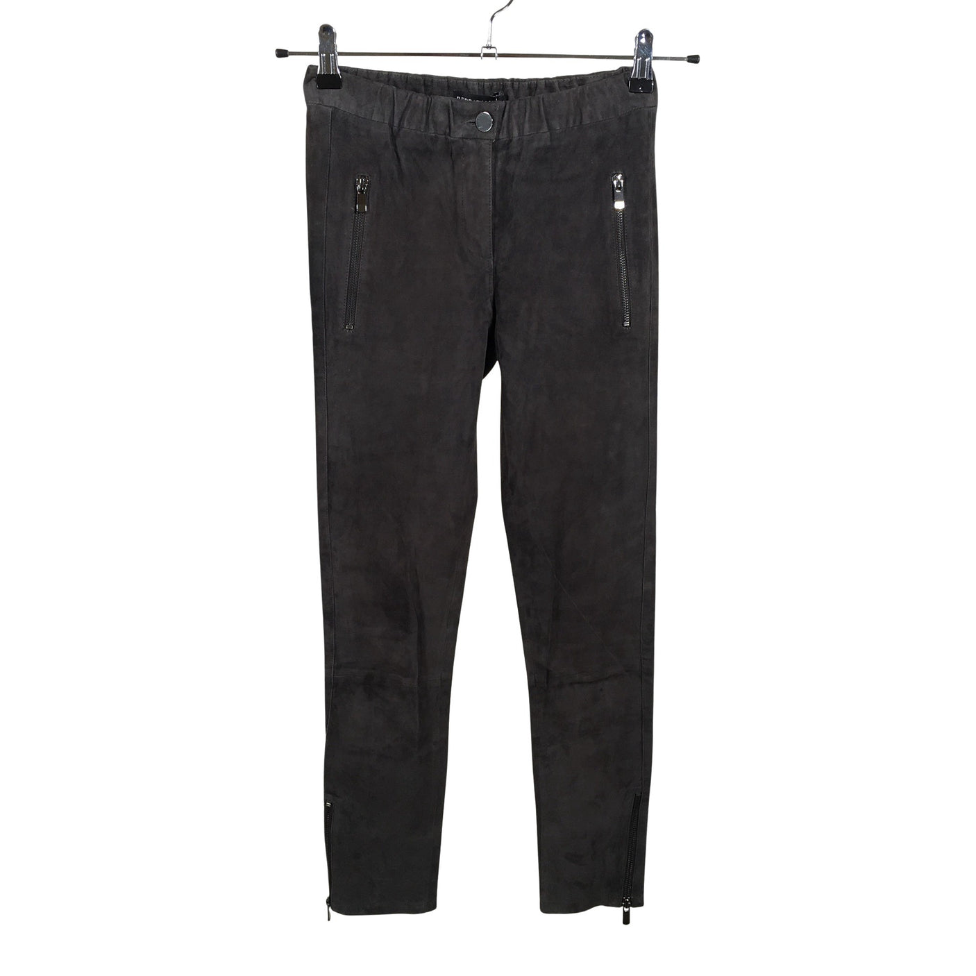 Unisex Repeat - Leather pants, size 36 - Gray (1)