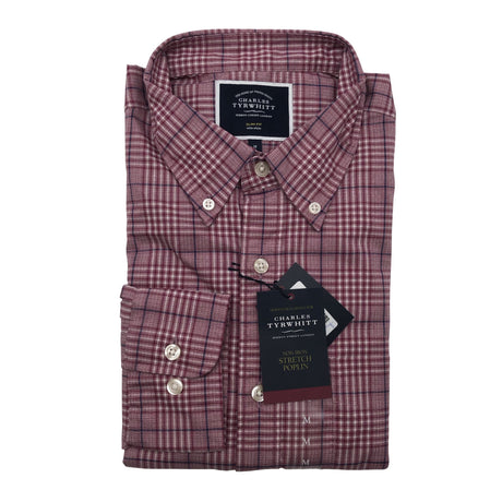 Unisex Charles Tyrwhitt - Collared shirt, size M - Light pink ()