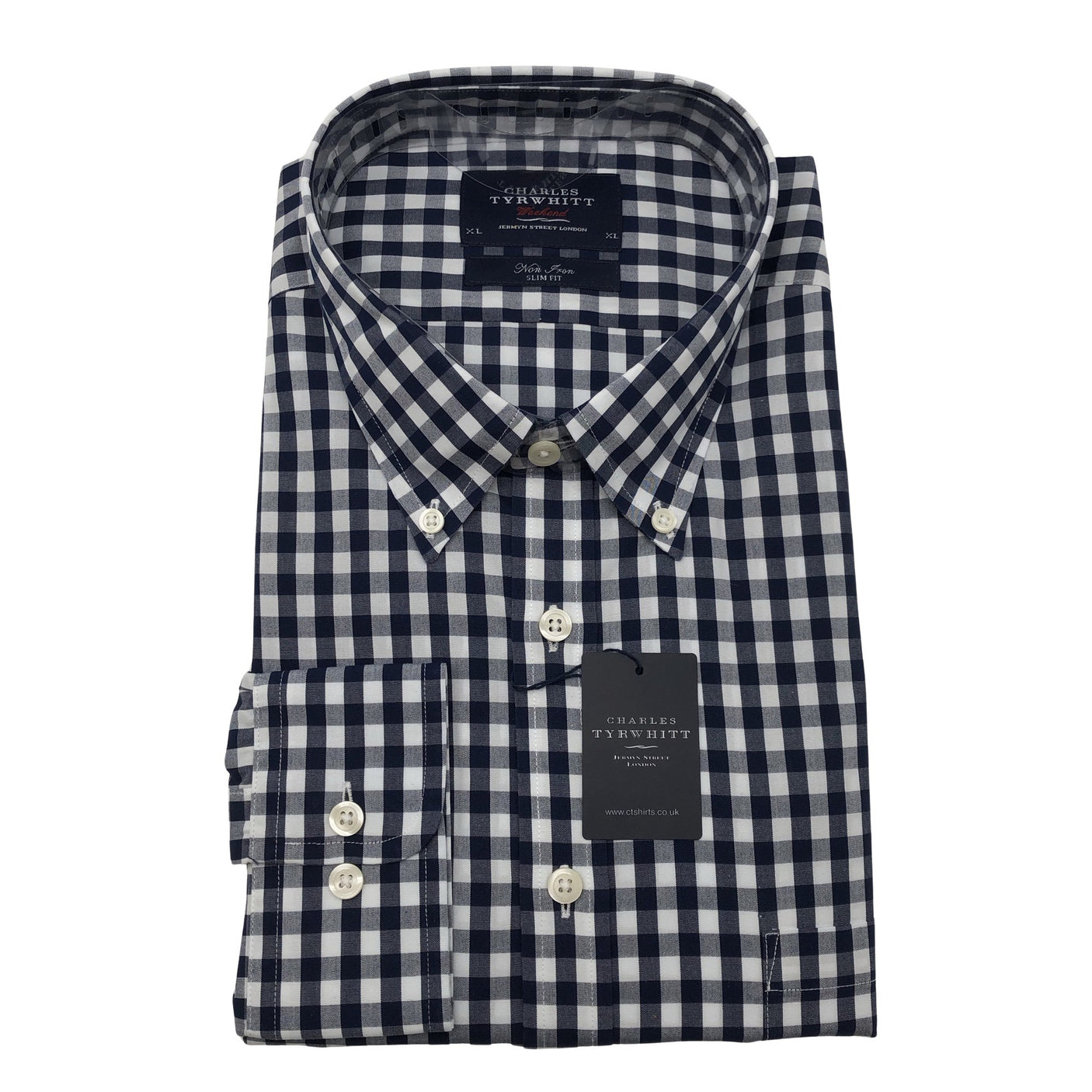 Unisex Charles Tyrwhitt - Collared shirt, size XL - Blue (1)