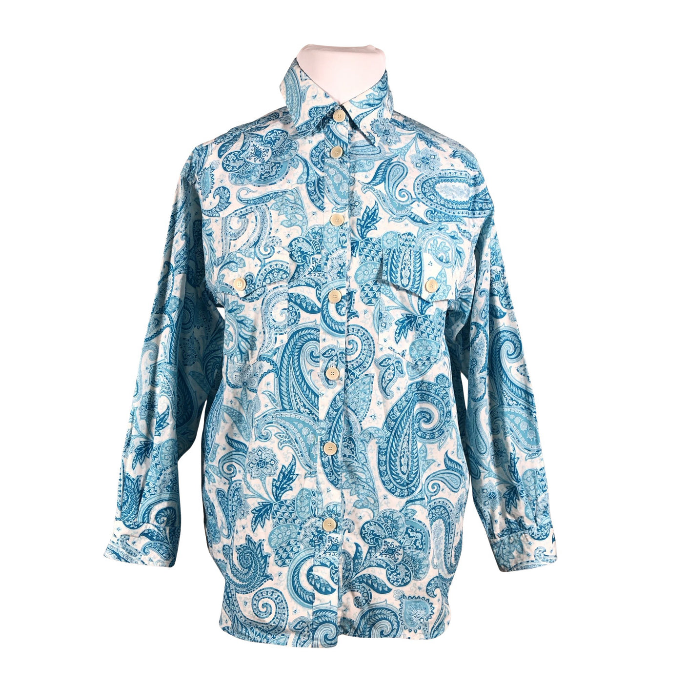 Unisex Etro - Collared shirt, size 42 - Turquoise (1)