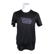Unisex Pressio - Sports shirt, short sleeve, size M - Black ()