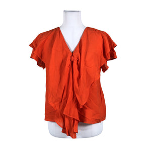 Unisex Y.A.S - Short-sleeved blouse, size 38 - Orange (1)