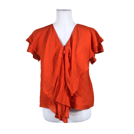 Unisex Y.A.S - Short-sleeved blouse, size 38 - Orange ()
