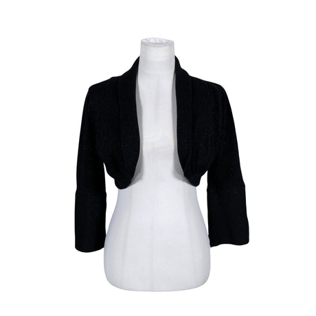 Unisex Flash Jeans - Knit bolero jacket, size 36 - Black ()