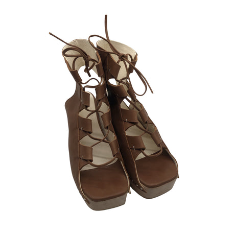 Unisex Terhi Pölkki - Heeled sandals, size 41 - Brown (2)