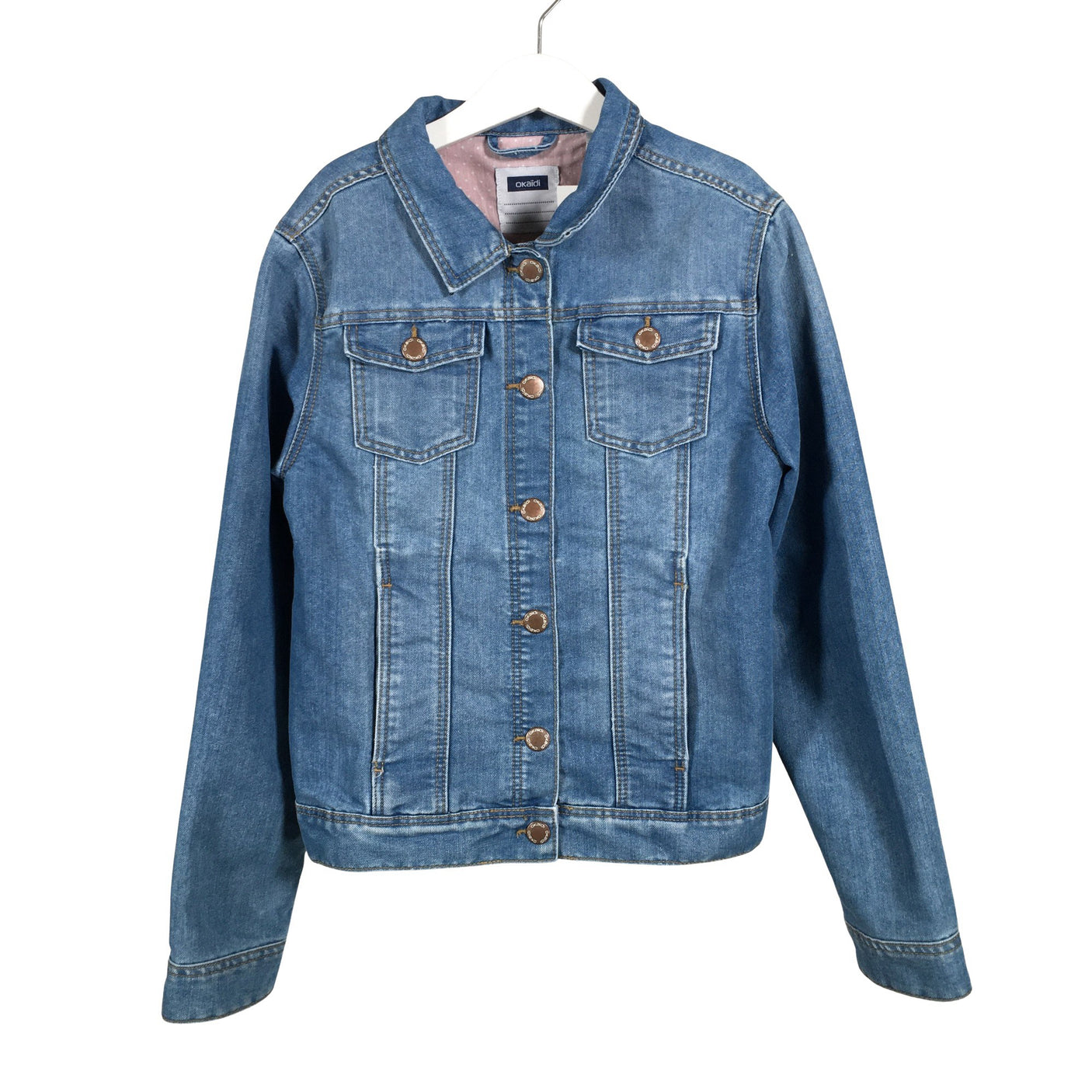 Unisex Okaïdi - Denim jacket, size 146 - 152 - Light blue (1)